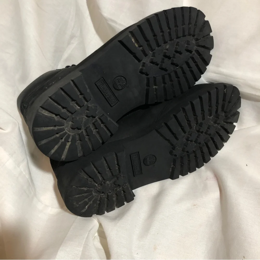 Timberland Black Youth Boots Size 3